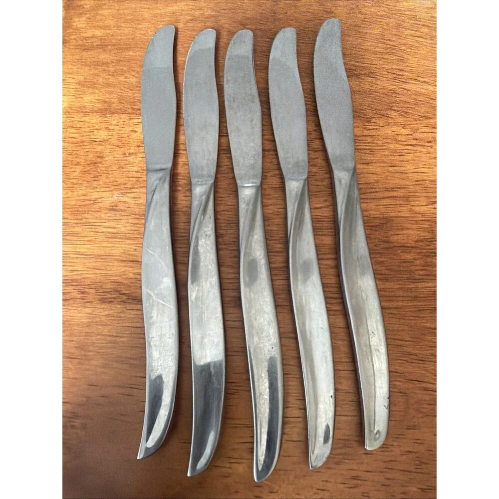 Welling Ware Japan Glossy Curved Stainless 5 Knives Knife Replacement